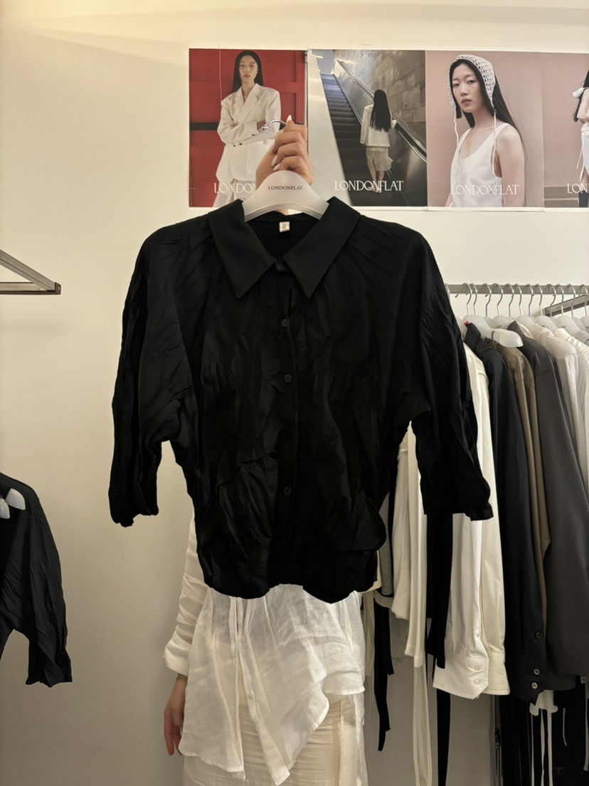 LONDON FLAT韓國代購㊣女裝新品真品休閑時尚職業襯衫蕾絲衫LONDON FLAT襯衫/蕾絲衫圖色2