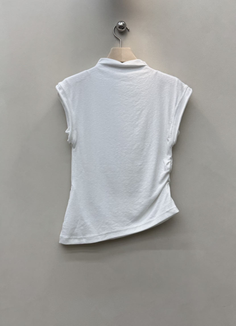 NOTHING韓國直郵㊣女士新品25秋冬人氣職業真品休閑T恤褶皺NOTHINGT恤圖色1