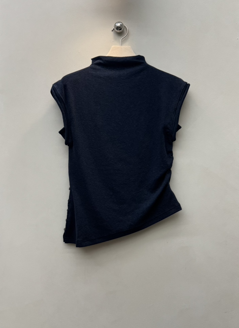 NOTHING韓國直郵㊣女士新品25秋冬人氣職業真品休閑T恤褶皺NOTHINGT恤圖色3