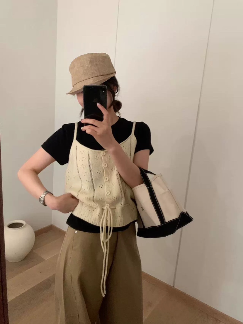 STRAWBERRY東大門㊣實拍女士新品熱賣25秋冬真品時尚吊帶背心STRAWBERRY吊帶/背心