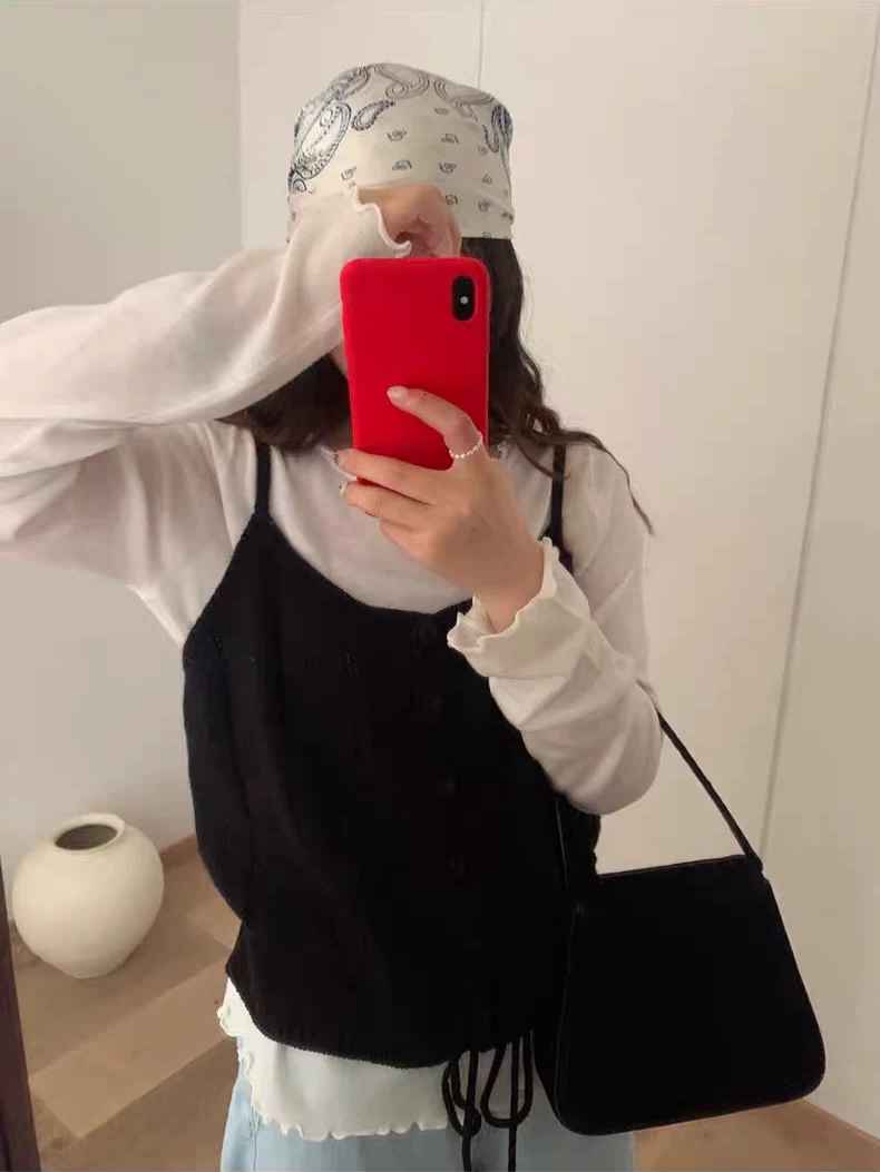 STRAWBERRY東大門㊣實拍女士新品熱賣25秋冬真品時尚吊帶背心STRAWBERRY吊帶/背心
