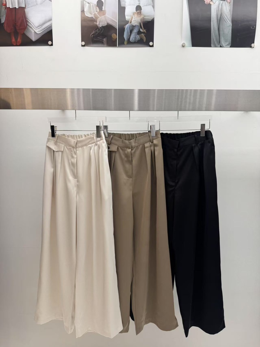 AMOOD東大門㊣代購女裝新品熱賣人氣職業休閑25秋冬休閑褲口袋AMOOD休閑褲