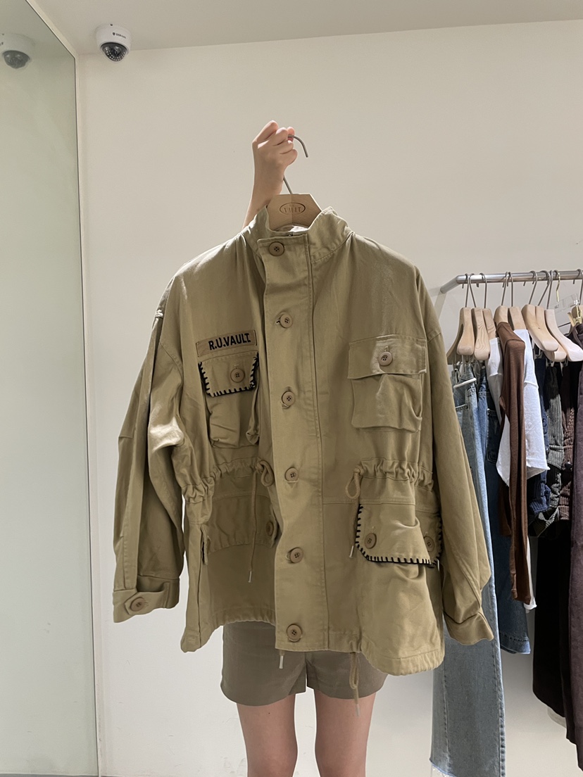 VAULT韓國代購㊣女裝新品熱賣25秋冬時尚職業推薦休閑夾克刺繡VAULT夾克