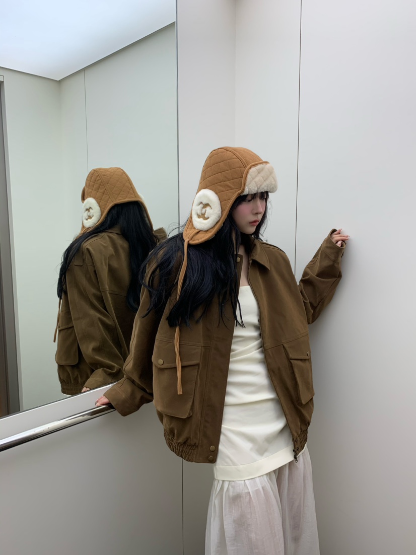 VIRKIN韓國代購㊣女士新品人氣25秋冬休閑真品熱賣夾克絨面革VIRKIN夾克