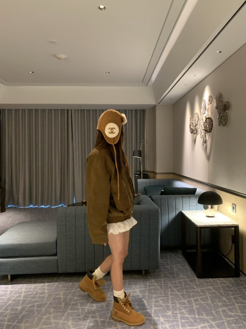 VIRKIN韓國代購㊣女士新品人氣25秋冬休閑真品熱賣夾克絨面革VIRKIN夾克