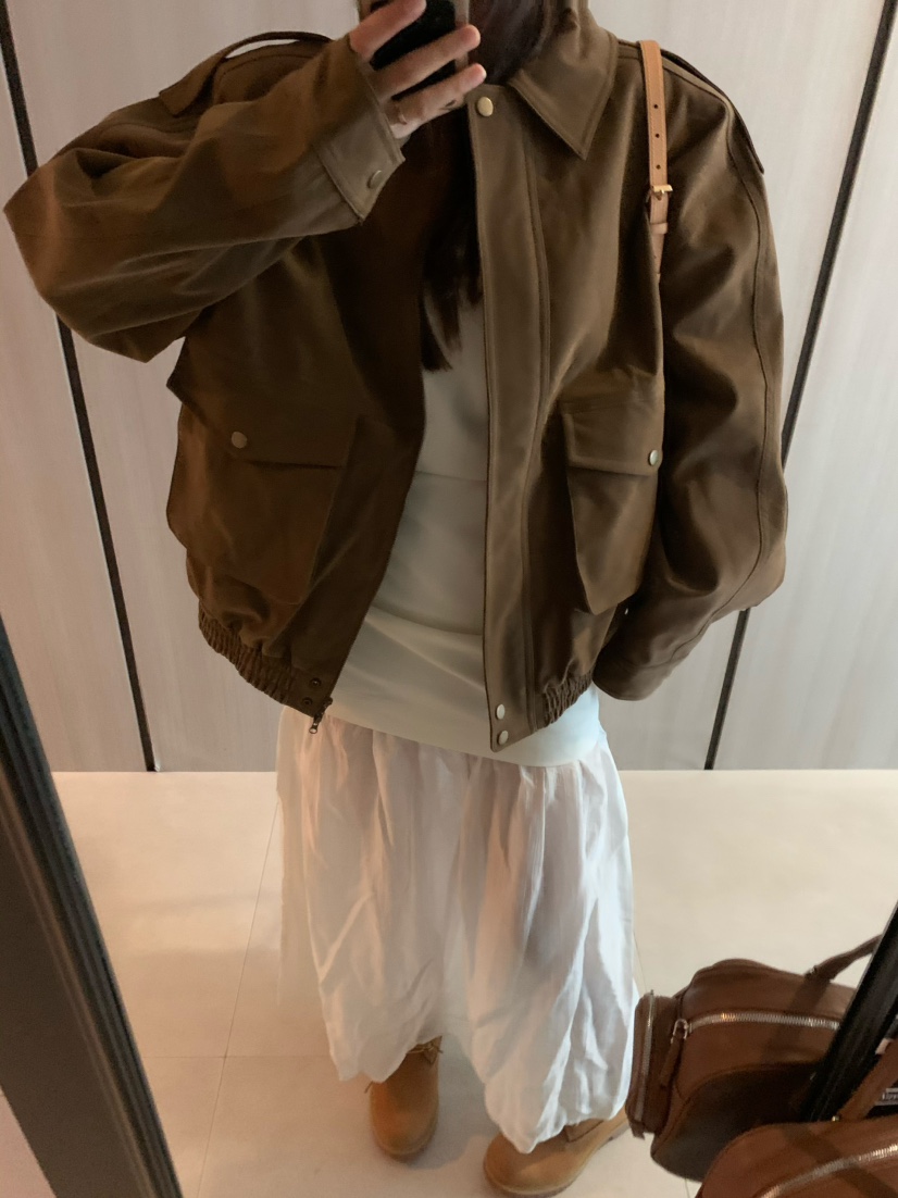 VIRKIN韓國代購㊣女士新品人氣25秋冬休閑真品熱賣夾克絨面革VIRKIN夾克