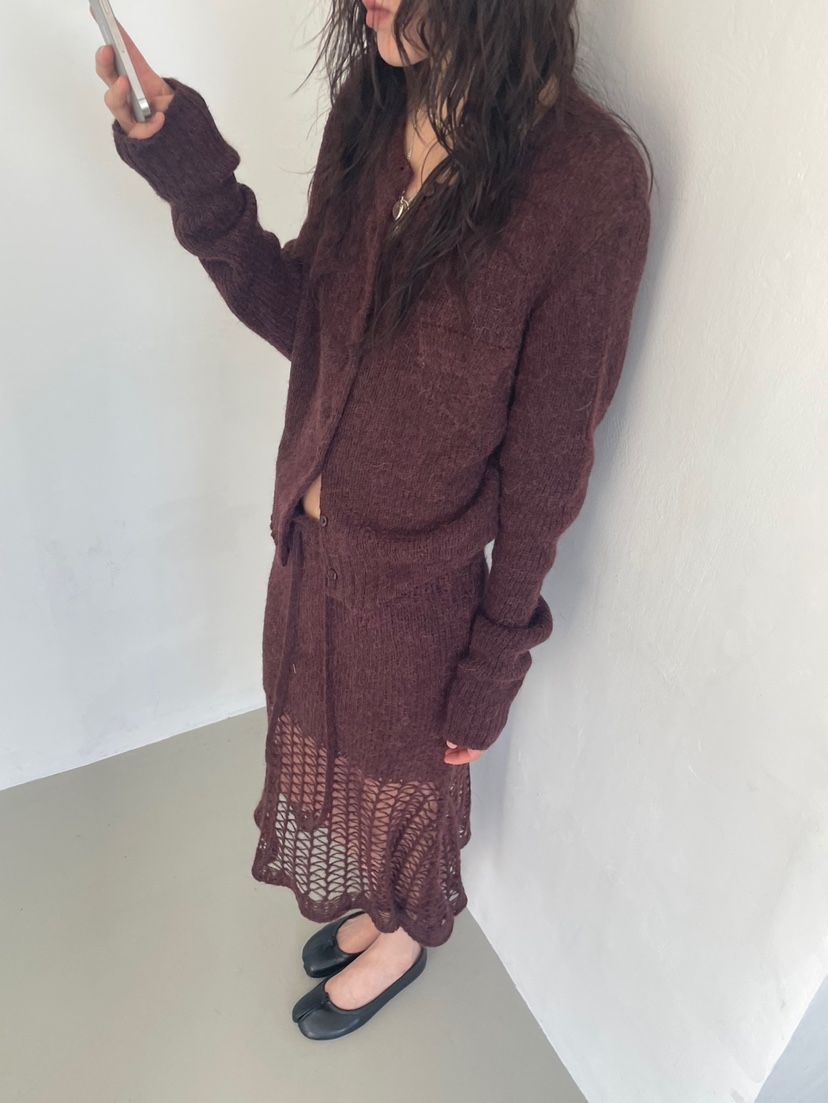 MINIMUZE東大門㊣代購女裝新款休閑25秋冬時尚針織衫口袋開衫MINIMUZE針織衫