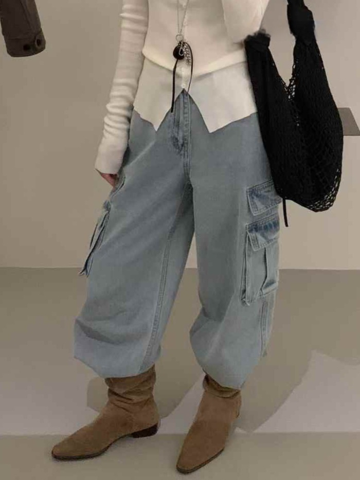 STRAWBERRY韓國代購㊣女士新品職業時尚真品熱賣推薦牛仔褲STRAWBERRY牛仔褲