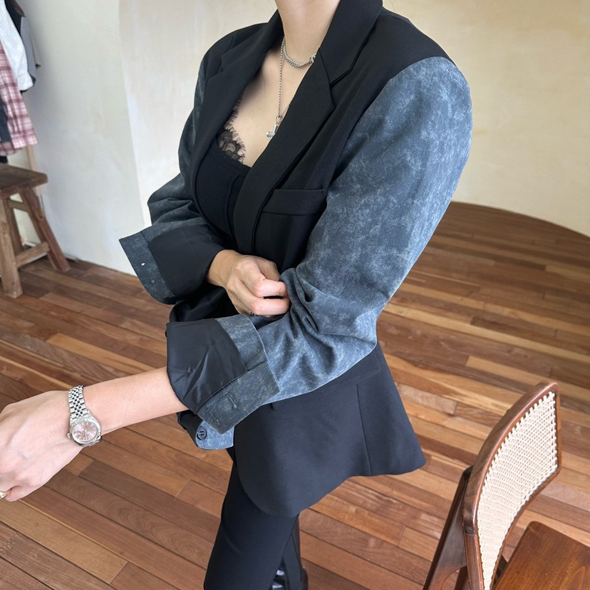 SOUIT東大門㊣代購女裝新品真品職業時尚休閑25秋冬人氣夾克SOUIT by mabel-L夾克
