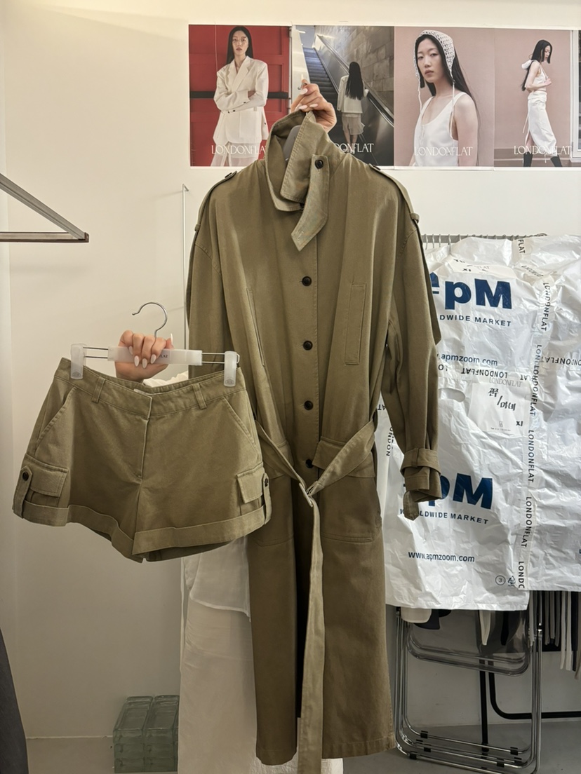 LONDON FLAT韓國直郵㊣女士新品真品熱賣休閑職業短褲工裝褲LONDON FLAT短褲