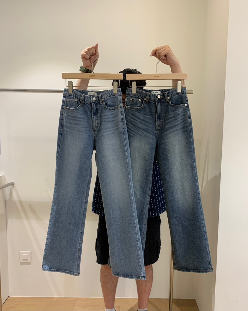 JUEDE(此品牌容易投訴)東大門㊣代購女裝新品25秋冬牛仔褲JUEDE牛仔褲