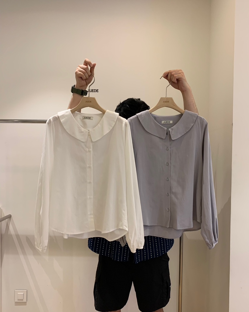 JUEDE(此品牌容易投訴)東大門㊣實拍女裝新品真品襯衫蕾絲衫JUEDE襯衫/蕾絲衫