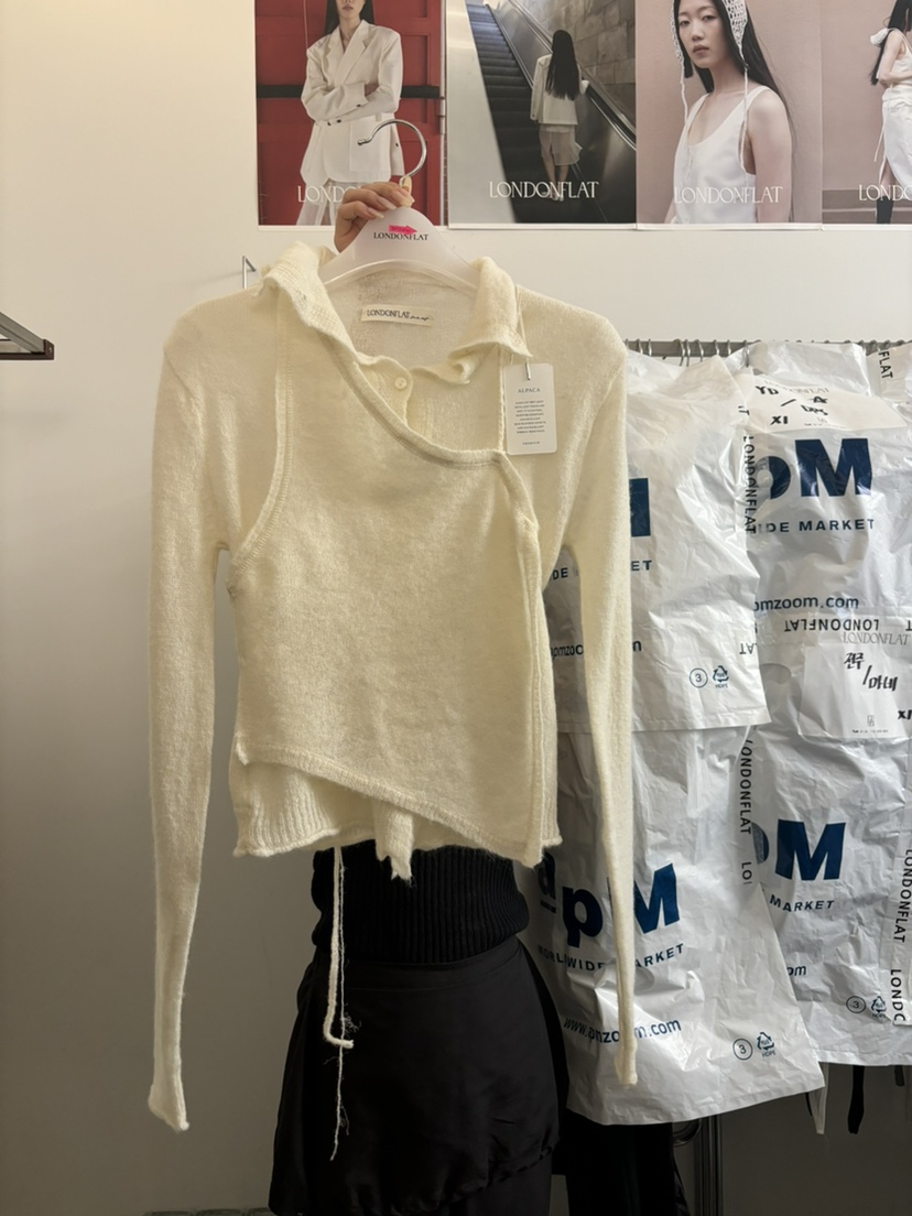 LONDON FLAT韓國代購㊣女裝新品人氣職業推薦真品25秋冬針織衫LONDON FLAT針織衫圖色1