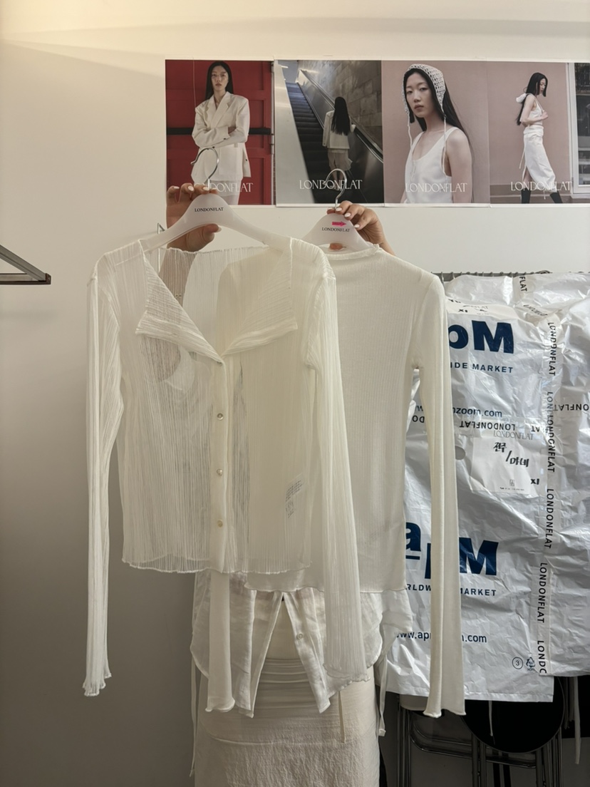 LONDON FLAT韓國代購㊣女裝新品職業25秋冬人氣套裝高領透視LONDON FLAT套裝