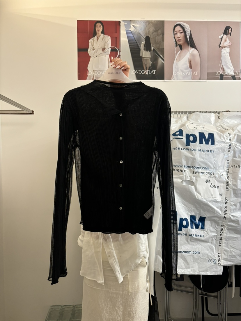 LONDON FLAT韓國代購㊣女裝新品職業25秋冬人氣套裝高領透視LONDON FLAT套裝圖色2