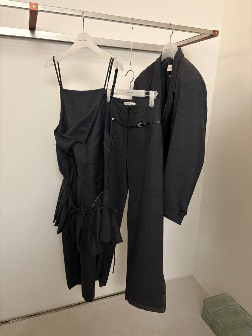 LONDON FLAT東大門㊣代購女士新品人氣正裝褲西褲不含腰帶羊毛LONDON FLAT正裝褲/西褲