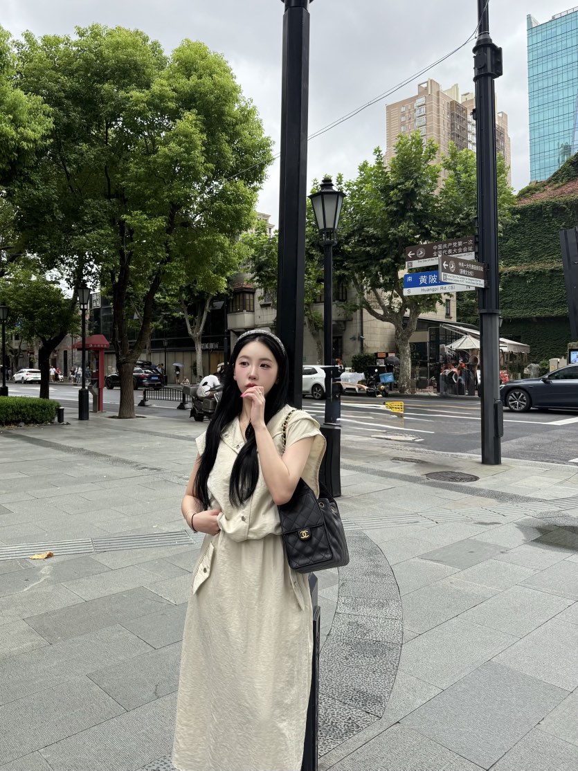 DAILY MOMENT韓國代購㊣女裝新品時尚職業真品人氣25秋冬長裙DAILY MOMENT長裙