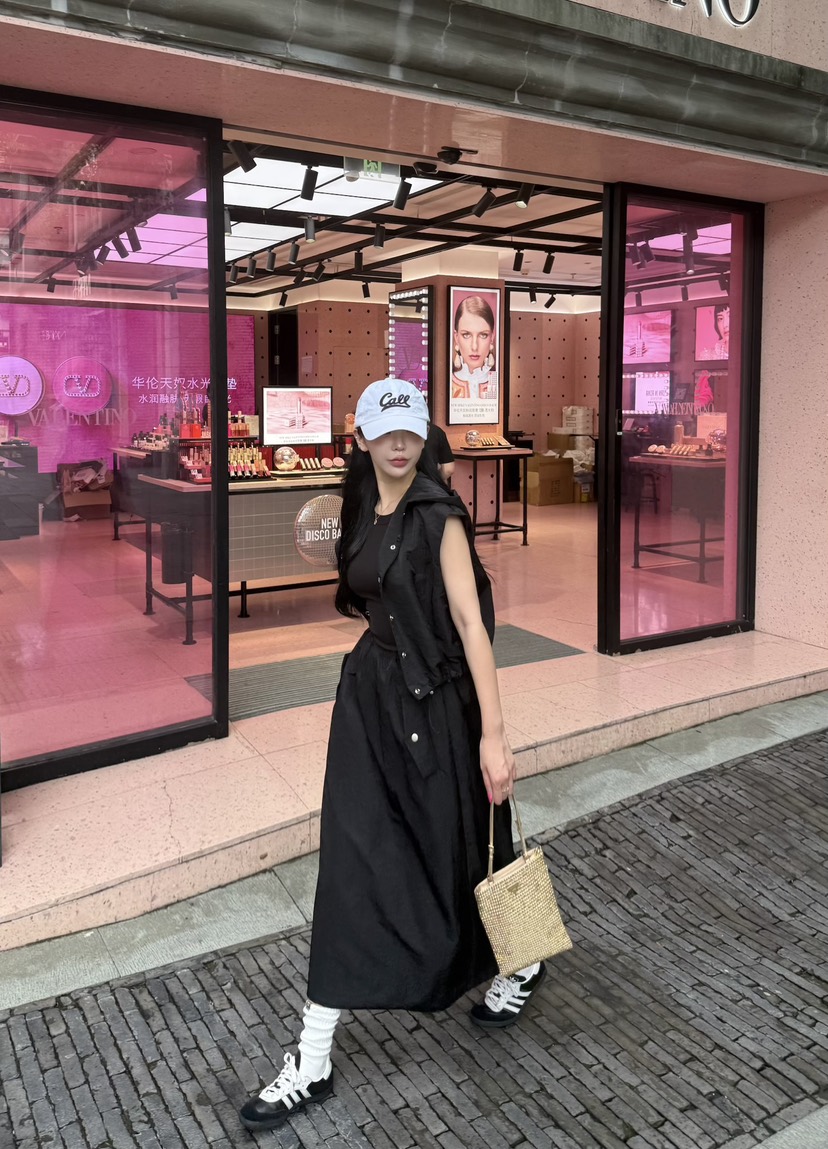 DAILY MOMENT韓國代購㊣女裝新品時尚職業真品人氣25秋冬長裙DAILY MOMENT長裙