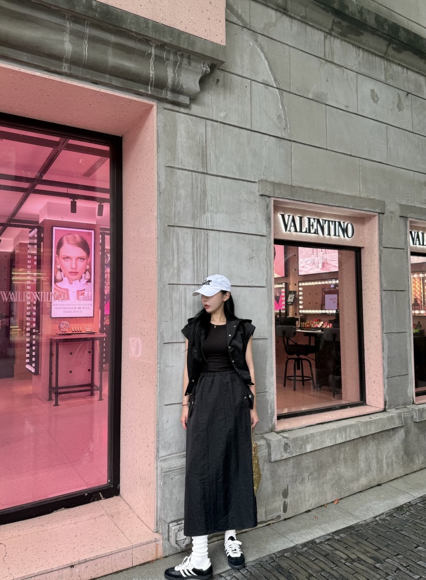 DAILY MOMENT韓國代購㊣女裝新品時尚職業真品人氣25秋冬長裙DAILY MOMENT長裙