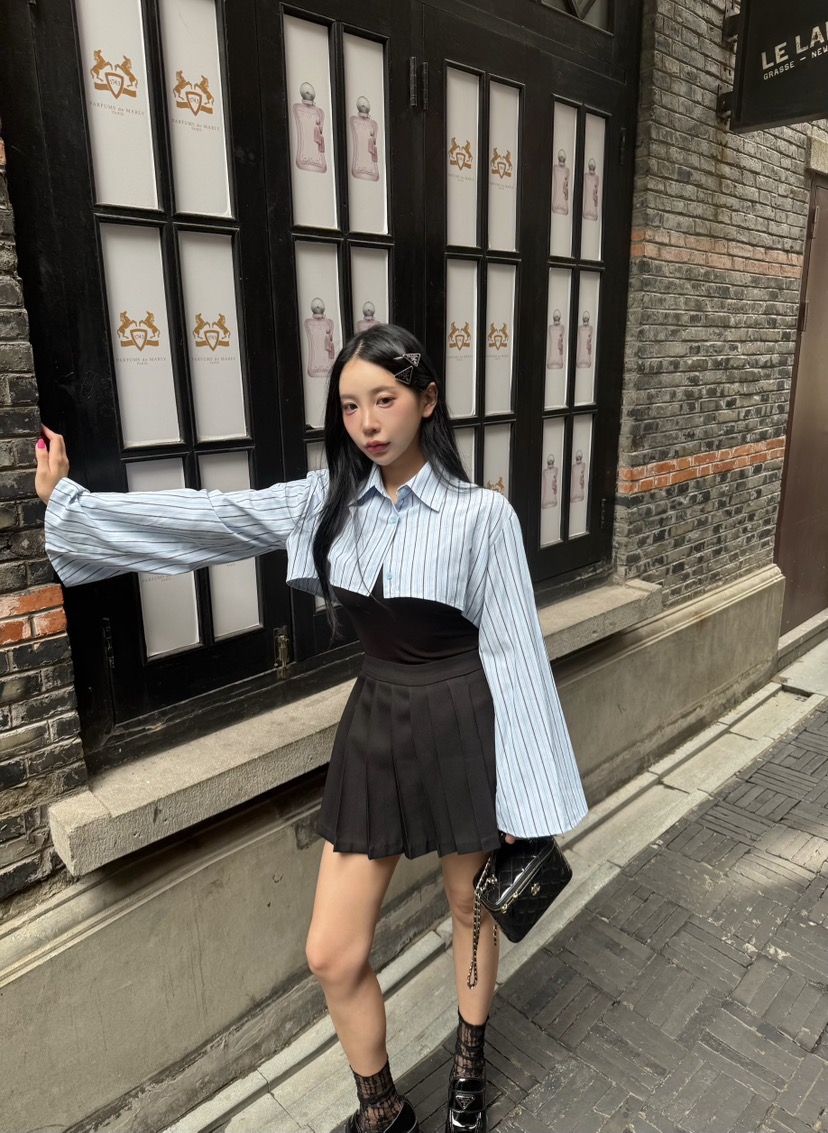 DAILY MOMENT東大門㊣代購女裝新品推薦25秋冬職業裙褲百褶DAILY MOMENT裙褲