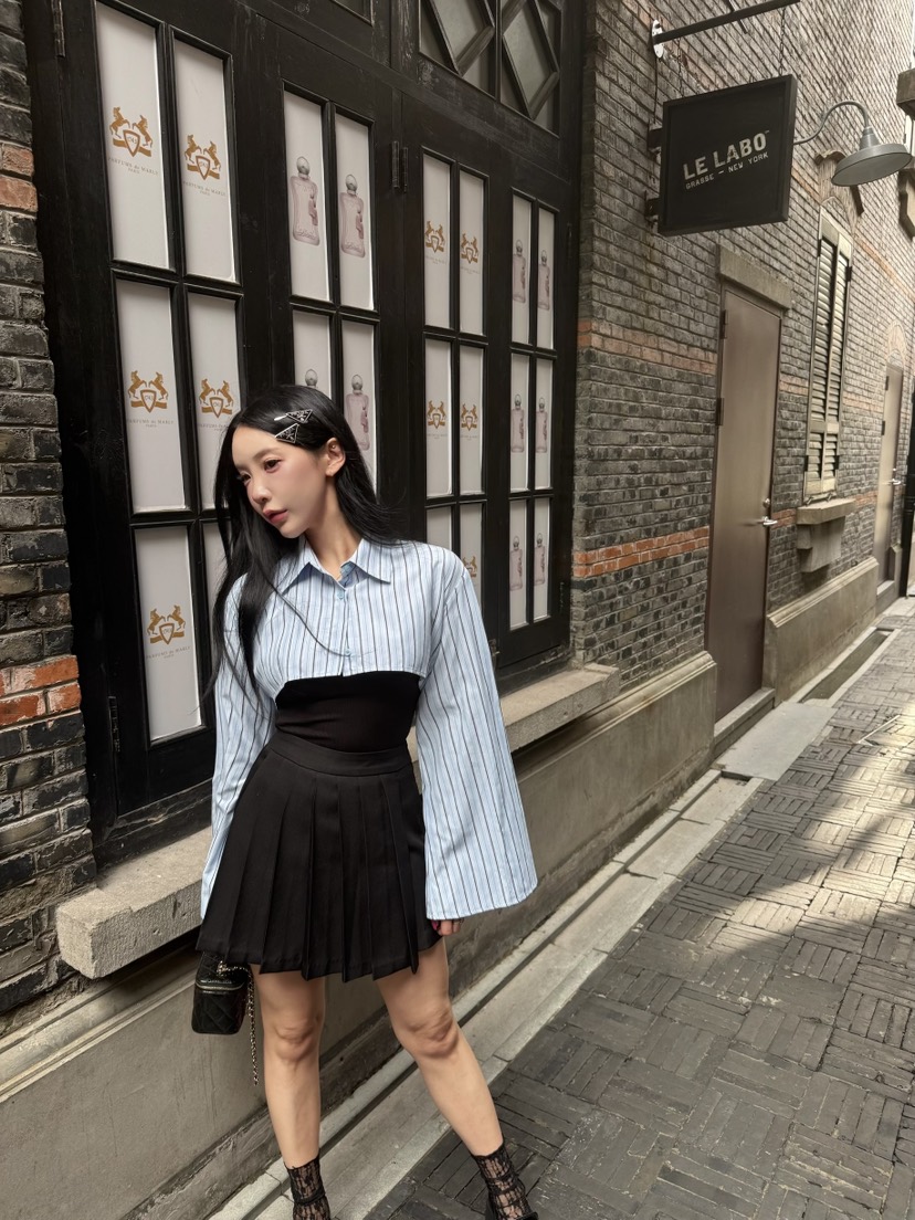 DAILY MOMENT東大門㊣代購女裝新品推薦25秋冬職業裙褲百褶DAILY MOMENT裙褲