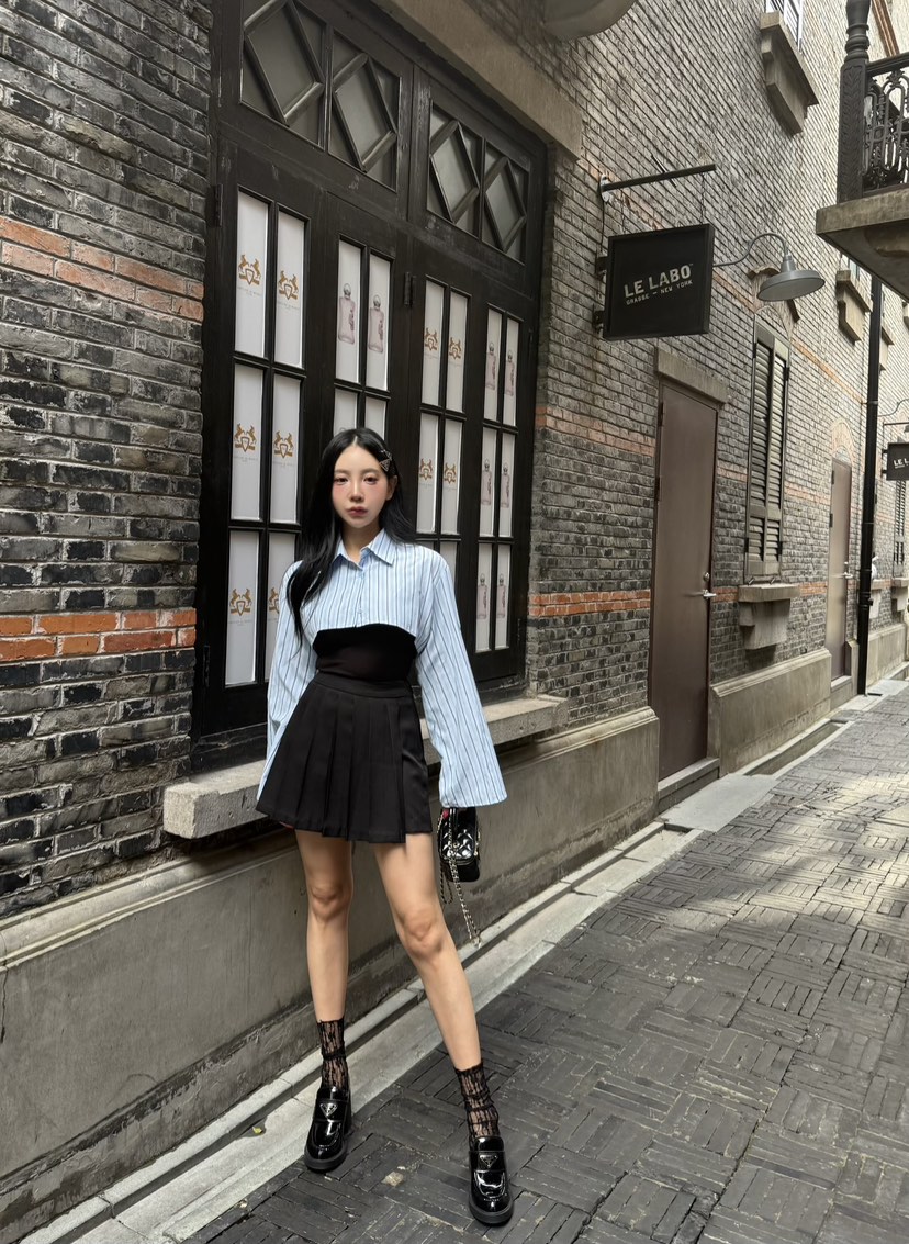 DAILY MOMENT東大門㊣代購女裝新品推薦25秋冬職業裙褲百褶DAILY MOMENT裙褲