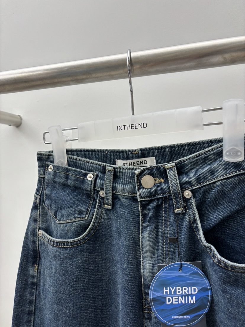 INTHEEND東大門㊣代購女裝新品熱賣25秋冬休閑時尚真品牛仔褲INTHEEND牛仔褲