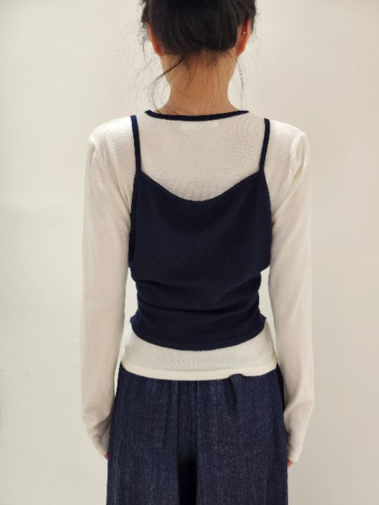 FEMME韓國代購㊣女裝新款25秋冬推薦職業真品休閑針織衫蝴蝶結FEMME針織衫