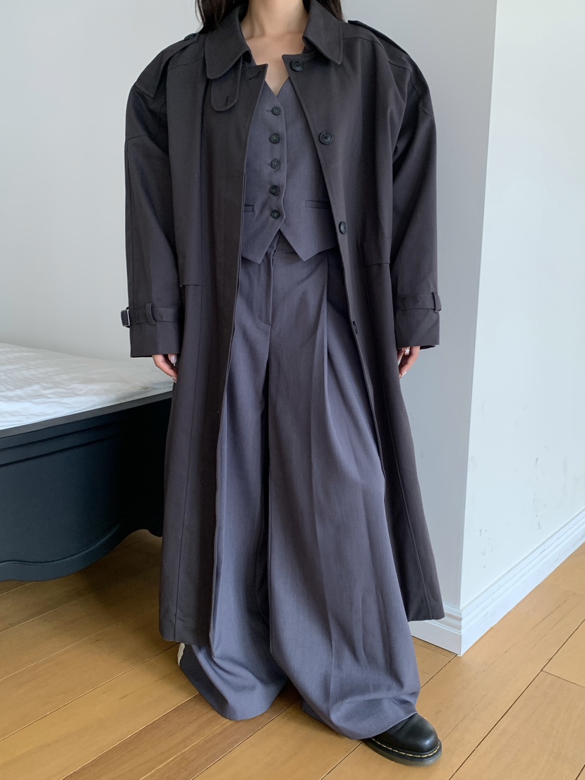 INTHEEND東大門㊣代購女士新品時尚職業25秋冬休閑休閑褲蕾絲INTHEEND休閑褲
