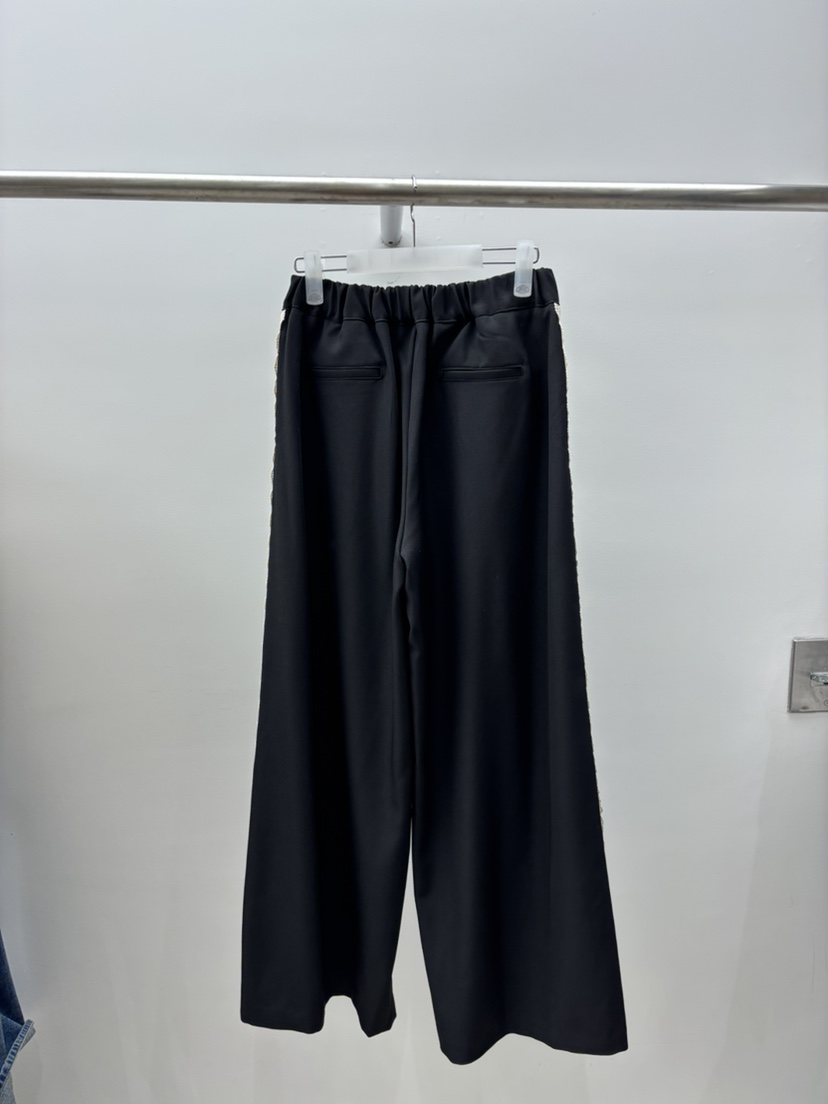 INTHEEND東大門㊣代購女士新品時尚職業25秋冬休閑休閑褲蕾絲INTHEEND休閑褲