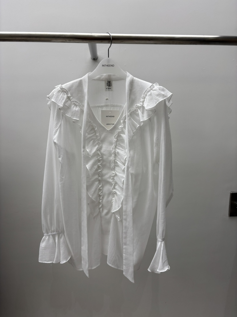 INTHEEND東大門㊣實拍女裝新款真品人氣25秋冬時尚襯衫蕾絲衫INTHEEND襯衫/蕾絲衫圖色2