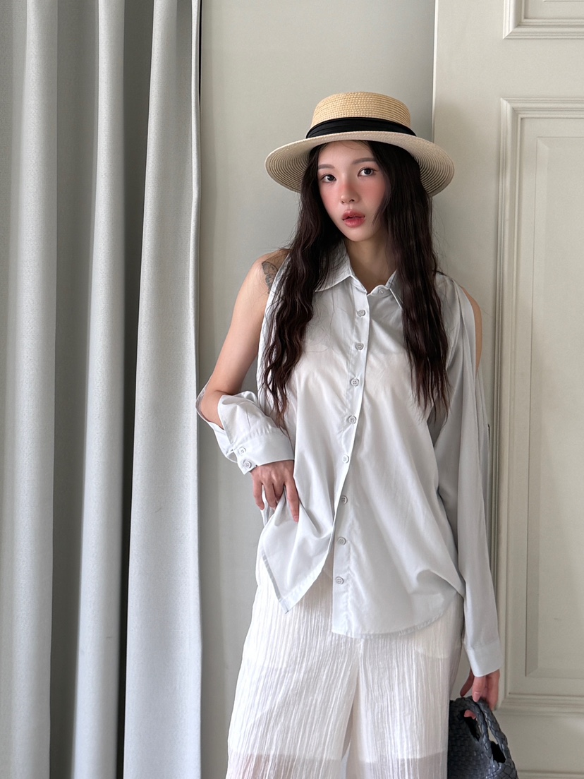 MARKE-P東大門㊣代購女裝新品推薦人氣休閑襯衫蕾絲衫莫代爾MARKE-P襯衫/蕾絲衫