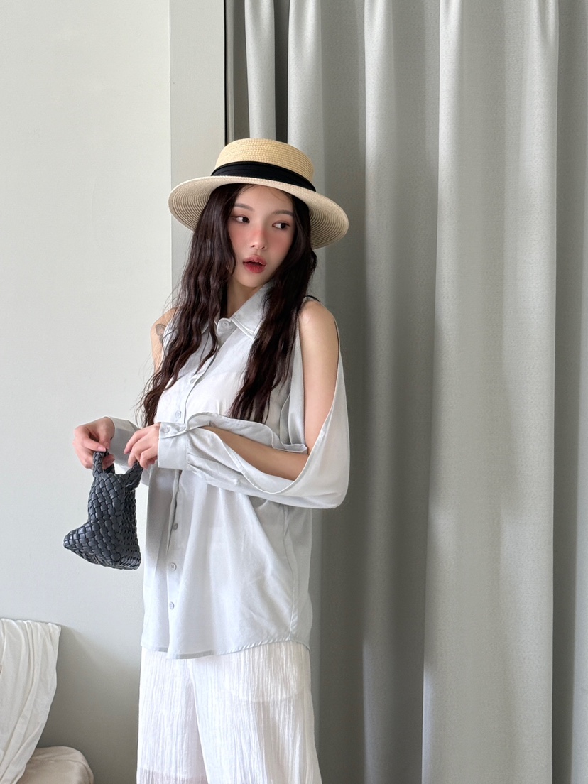 MARKE-P東大門㊣代購女裝新品推薦人氣休閑襯衫蕾絲衫莫代爾MARKE-P襯衫/蕾絲衫