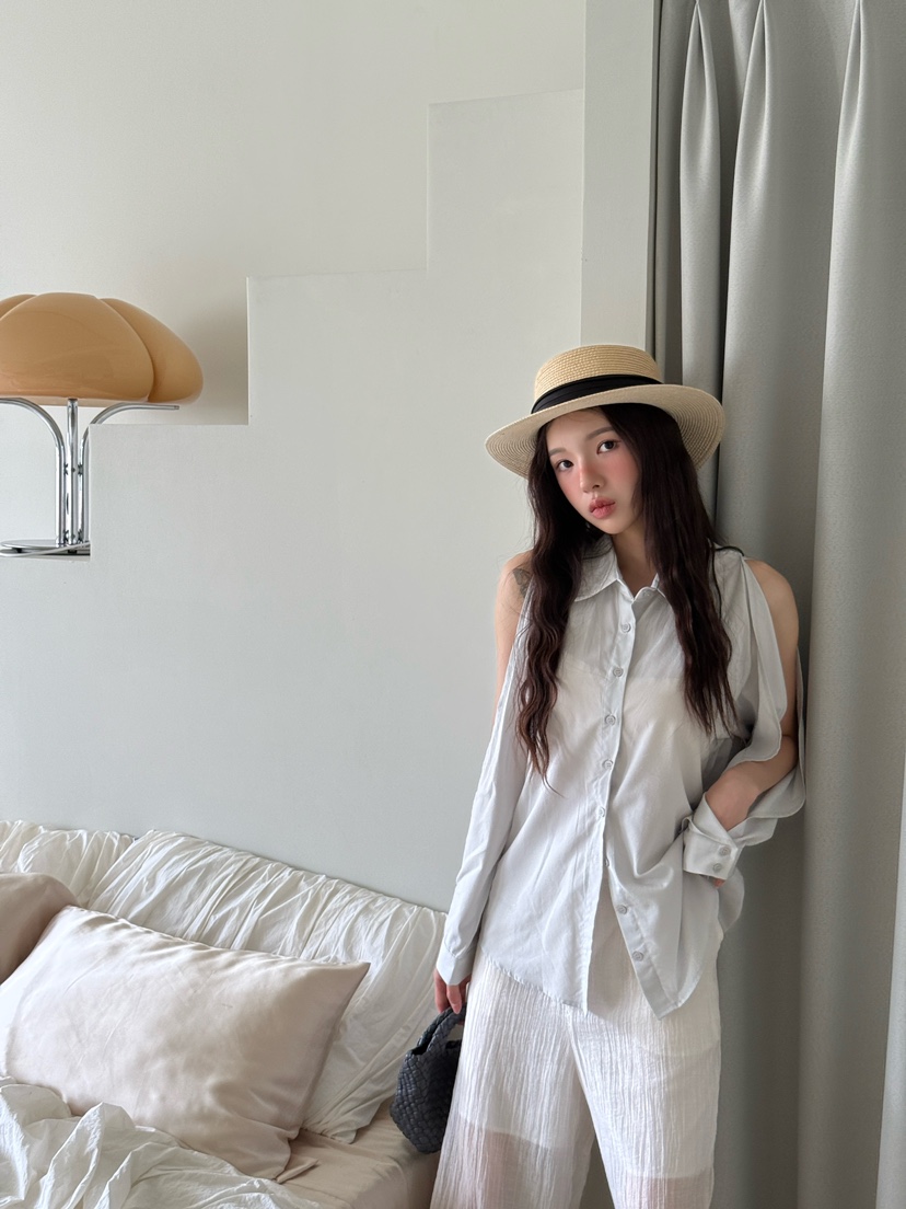 MARKE-P東大門㊣代購女裝新品推薦人氣休閑襯衫蕾絲衫莫代爾MARKE-P襯衫/蕾絲衫