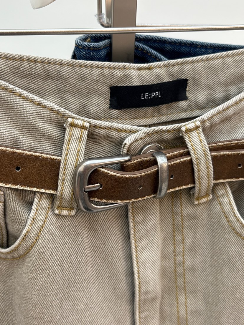 LE-PPL韓國代購㊣女士新品25秋冬職業休閑推薦腰帶口袋腰帶LE-PPL腰帶