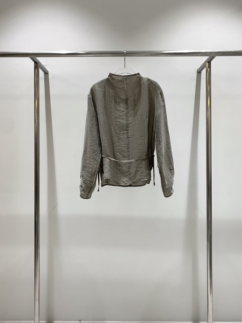 CESTLAVIE東大門㊣實拍女裝新品熱賣人氣時尚襯衫蕾絲衫含腰繩CESTLAVIE襯衫/蕾絲衫圖色2