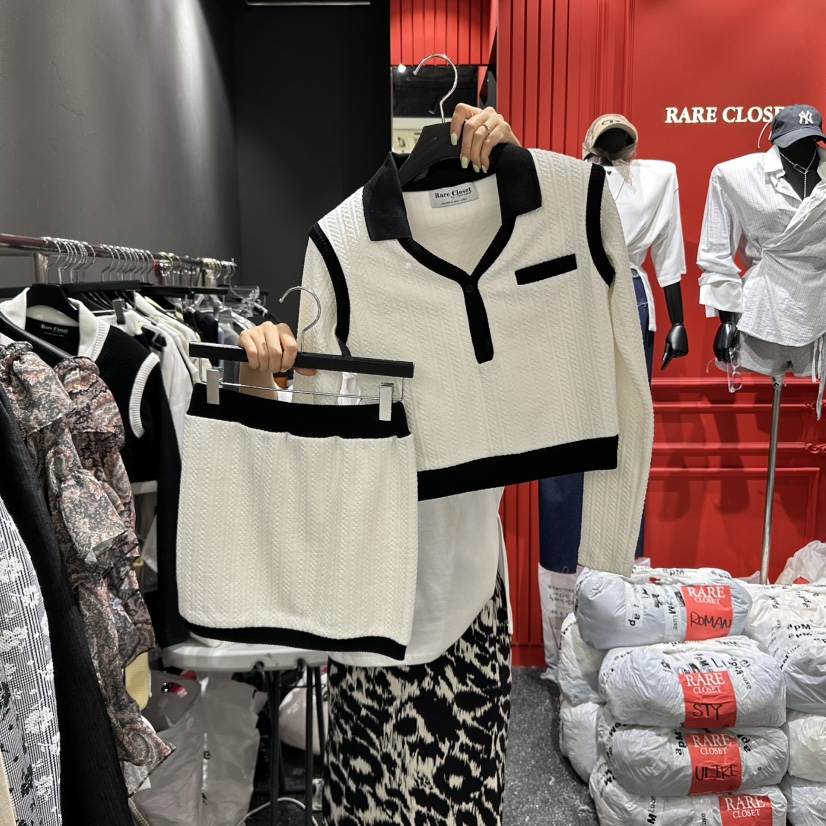RARE CLOSET東大門㊣代購女裝新款職業25秋冬套裝兩件套套裝RARE CLOSET套裝圖色1