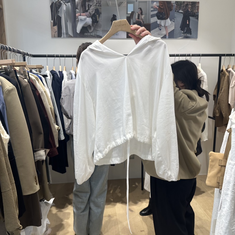 OVERTAKE東大門㊣代購女士新品休閑職業推薦人氣襯衫蕾絲衫OVERTAKE襯衫/蕾絲衫圖色3