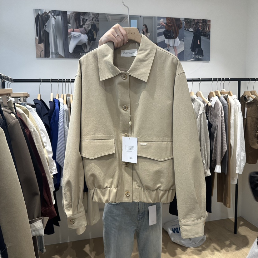 OVERTAKE東大門㊣代購女裝新品25秋冬熱賣職業推薦休閑夾克OVERTAKE夾克圖色1