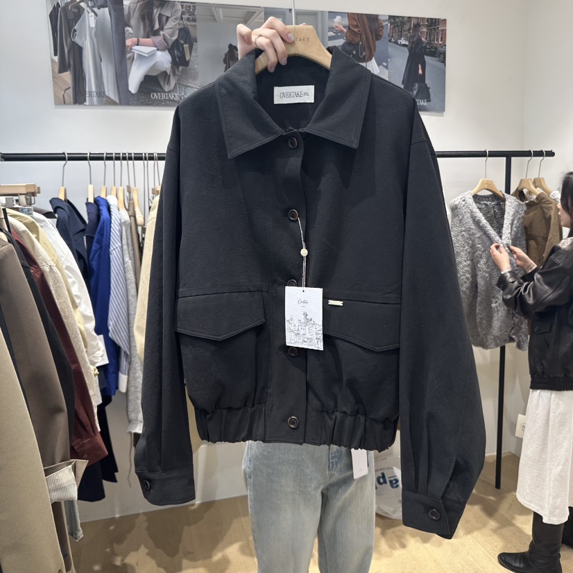 OVERTAKE東大門㊣代購女裝新品25秋冬熱賣職業推薦休閑夾克OVERTAKE夾克圖色2