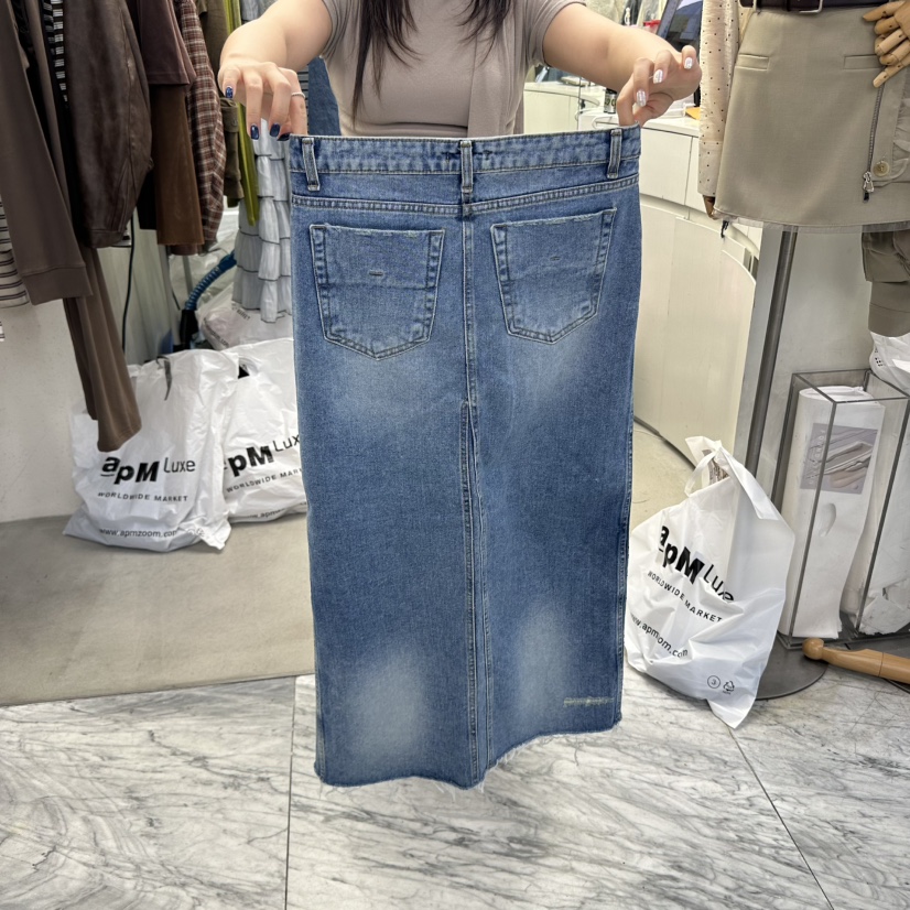 FOUNDATION東大門㊣直郵女裝新品熱賣人氣25秋冬真品休閑長裙FOUNDATION長裙