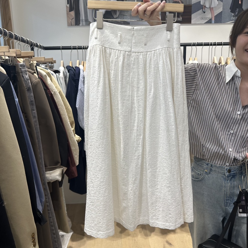 OVERTAKE東大門㊣直郵女裝新款休閑半身裙中短裙不含包刺繡長款OVERTAKE半身裙/中短裙
