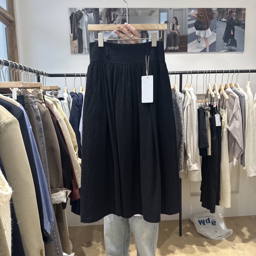 OVERTAKE東大門㊣直郵女裝新款休閑半身裙中短裙不含包刺繡長款OVERTAKE半身裙/中短裙圖色2