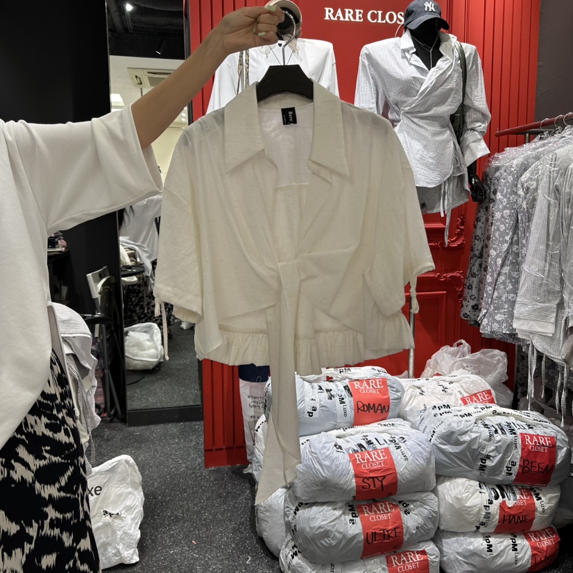 RARE CLOSET東大門㊣實拍女裝新品人氣熱賣休閑襯衫蕾絲衫RARE CLOSET襯衫/蕾絲衫圖色1