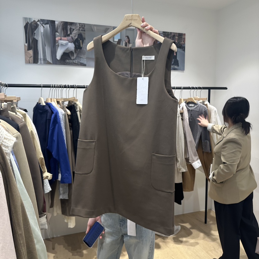 OVERTAKE東大門㊣代購女士新款人氣25秋冬真品熱賣時尚連衣裙OVERTAKE連衣裙圖色2