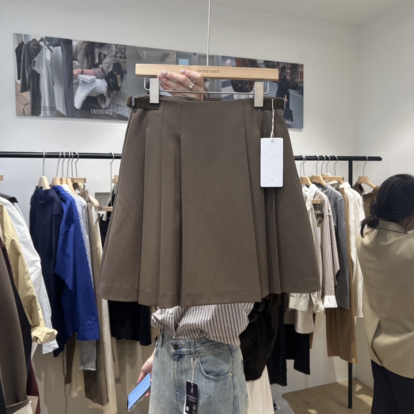 OVERTAKE東大門㊣直郵女士新款休閑時尚真品職業人氣25秋冬短裙OVERTAKE短裙圖色2