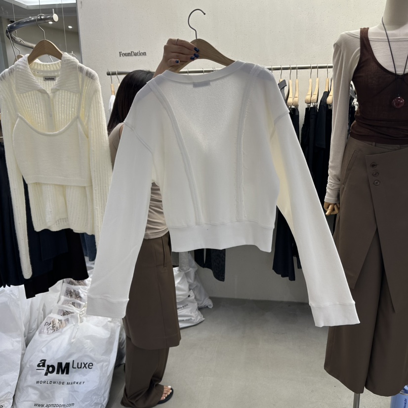 FOUNDATION東大門㊣實拍女士新品休閑熱賣人氣夾克荷葉邊拉鏈FOUNDATION夾克