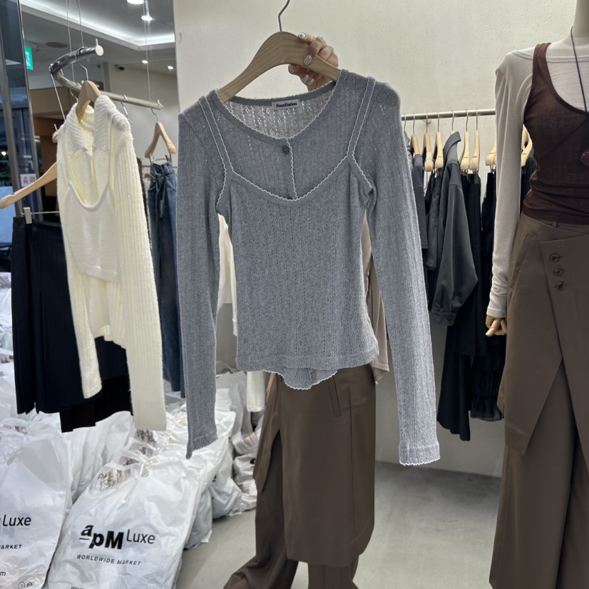 FOUNDATION東大門㊣代購女裝新品25秋冬職業時尚套裝兩件套FOUNDATION套裝圖色4