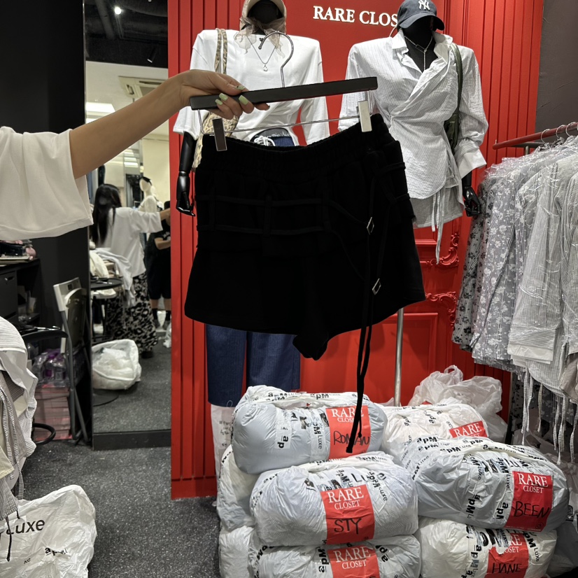 RARE CLOSET東大門㊣代購女士新款真品25秋冬時尚休閑短褲RARE CLOSET短褲圖色2