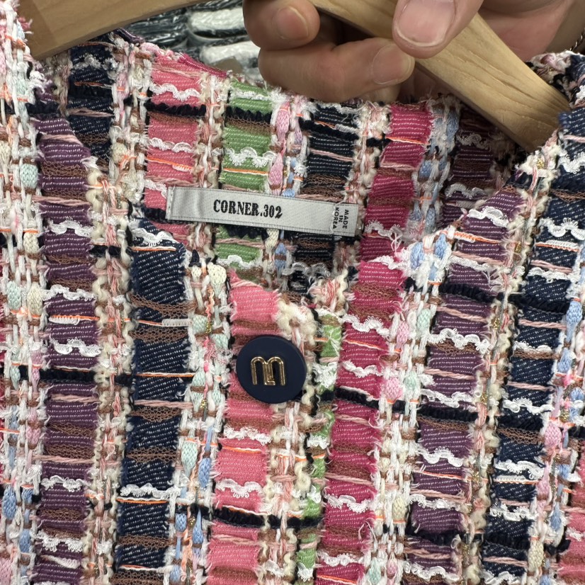 CORNER韓國代購㊣女士新品休閑人氣時尚25秋冬職業夾克粗花呢CORNER.302夾克